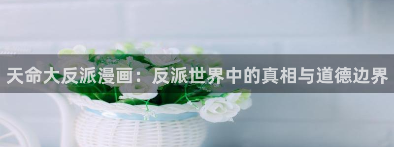 歪歪漫画韩漫在线免费观看完整版：天命大反派漫画：反派世界中的真相与道德边界