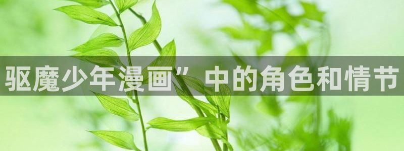歪歪漫画免费阅读网站：驱魔少年漫画”中的角色和情节
